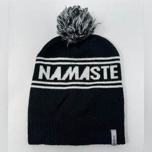 Apana Beanie, Pom Pom,‎ winter hat, snow, ski, knit, yoga, warm, cozy, acrylic